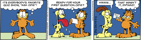 Komiksy garfield - komiks z dnia 06/09/2011
