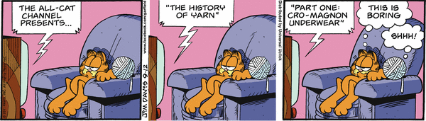 Komiksy garfield - komiks z dnia 12/09/2011