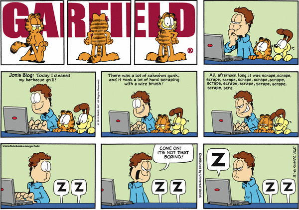 Komiksy garfield - komiks z dnia 18/09/2011