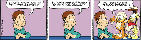 Komiksy garfield - komiks z dnia 21/09/2011