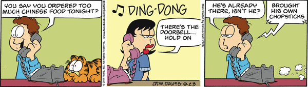 Komiksy garfield - komiks z dnia 23/09/2011