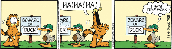 Komiksy garfield - komiks z dnia 27/09/2011