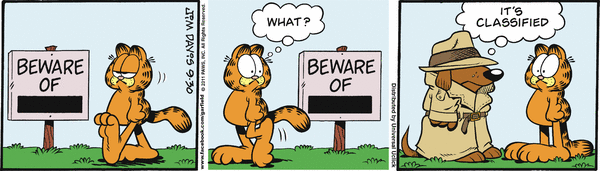 Komiksy garfield - komiks z dnia 30/09/2011