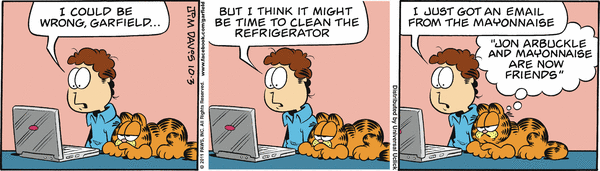 Komiksy garfield - komiks z dnia 03/10/2011