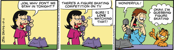 Komiksy garfield - komiks z dnia 11/10/2011