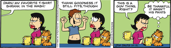 Komiksy garfield - komiks z dnia 12/10/2011