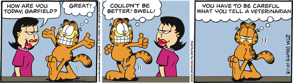 Komiksy garfield - komiks z dnia 13/10/2011