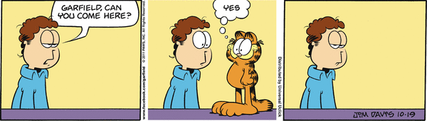 Komiksy garfield - komiks z dnia 19/10/2011