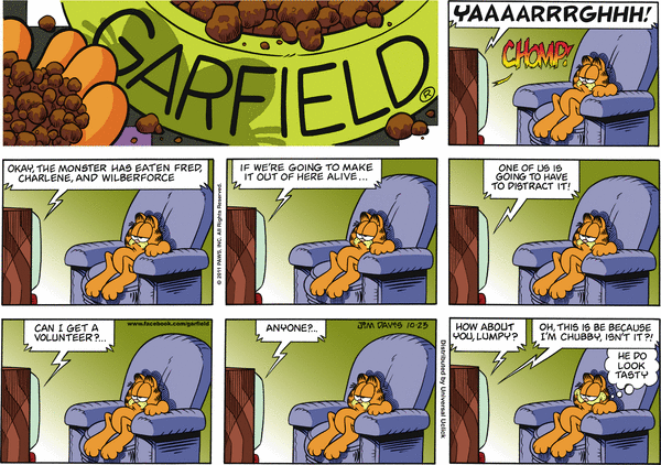 Komiksy garfield - komiks z dnia 23/10/2011