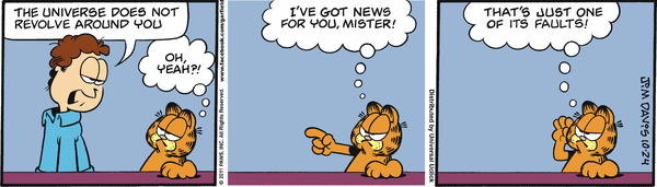 Komiksy garfield - komiks z dnia 24/10/2011
