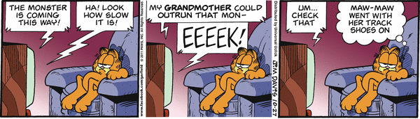 Komiksy garfield - komiks z dnia 27/10/2011
