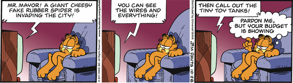 Komiksy garfield - komiks z dnia 28/10/2011