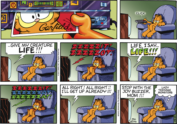 Komiksy garfield - komiks z dnia 30/10/2011