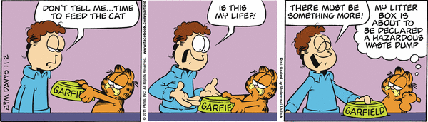 Komiksy garfield - komiks z dnia 02/11/2011