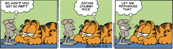 Komiksy garfield - komiks z dnia 03/11/2011