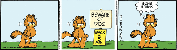 Komiksy garfield - komiks z dnia 08/11/2011