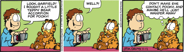 Komiksy garfield - komiks z dnia 11/11/2011