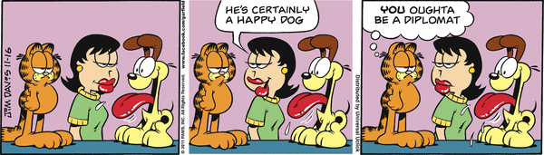 Komiksy garfield - komiks z dnia 16/11/2011