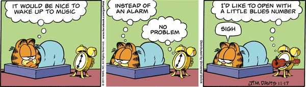 Komiksy garfield - komiks z dnia 17/11/2011