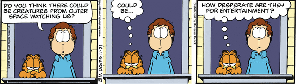 Komiksy garfield - komiks z dnia 21/11/2011