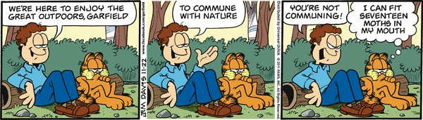 Komiksy garfield - komiks z dnia 22/11/2011