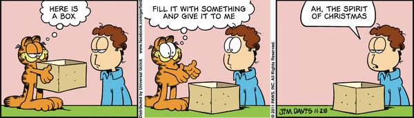 Komiksy garfield - komiks z dnia 28/11/2011