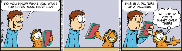 Komiksy garfield - komiks z dnia 29/11/2011