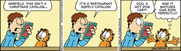 Komiksy garfield - komiks z dnia 01/12/2011