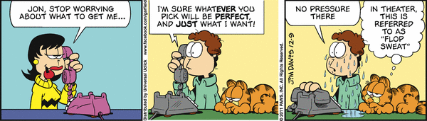 Komiksy garfield - komiks z dnia 09/12/2011