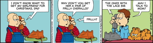 Komiksy garfield - komiks z dnia 10/12/2011