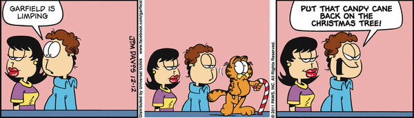 Komiksy garfield - komiks z dnia 12/12/2011