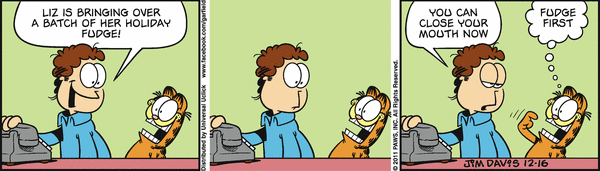 Komiksy garfield - komiks z dnia 16/12/2011