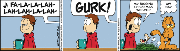 Komiksy garfield - komiks z dnia 19/12/2011