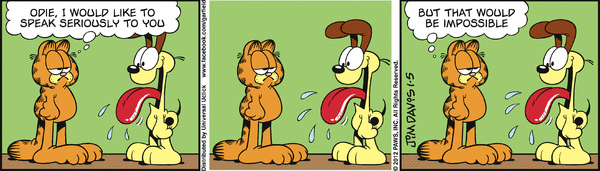 Komiksy garfield - komiks z dnia 05/01/2012