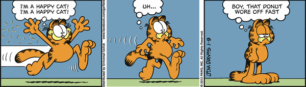 Komiksy garfield - komiks z dnia 09/01/2012