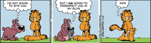 Komiksy garfield - komiks z dnia 10/01/2012