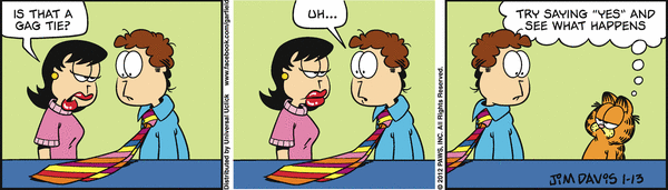 Komiksy garfield - komiks z dnia 13/01/2012