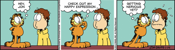Komiksy garfield - komiks z dnia 14/01/2012