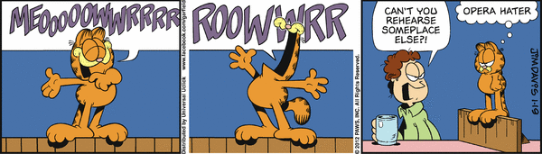 Komiksy garfield - komiks z dnia 19/01/2012