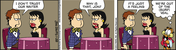 Komiksy garfield - komiks z dnia 28/01/2012