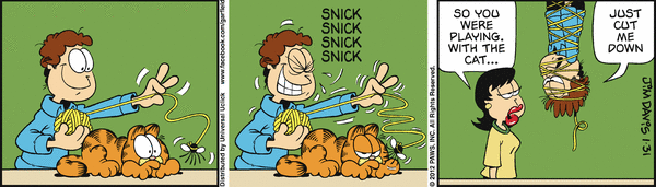 Komiksy garfield - komiks z dnia 31/01/2012