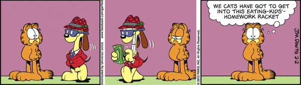 Komiksy garfield - komiks z dnia 02/02/2012