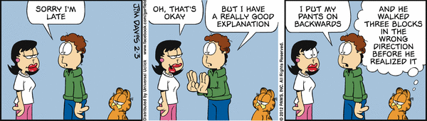 Komiksy garfield - komiks z dnia 03/02/2012