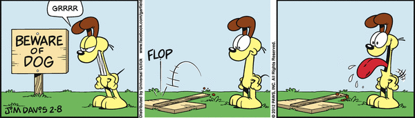 Komiksy garfield - komiks z dnia 08/02/2012