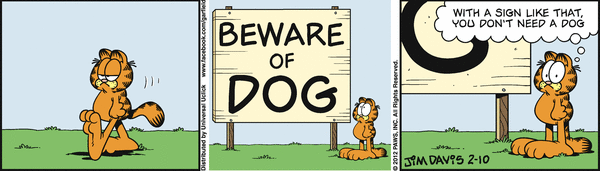 Komiksy garfield - komiks z dnia 10/02/2012