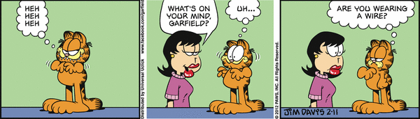 Komiksy garfield - komiks z dnia 11/02/2012