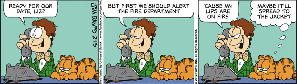 Komiksy garfield - komiks z dnia 13/02/2012