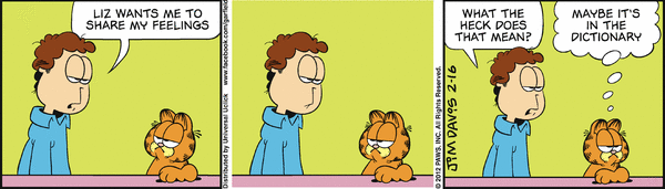 Komiksy garfield - komiks z dnia 16/02/2012