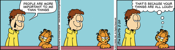 Komiksy garfield - komiks z dnia 20/02/2012