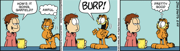 Komiksy garfield - komiks z dnia 22/02/2012